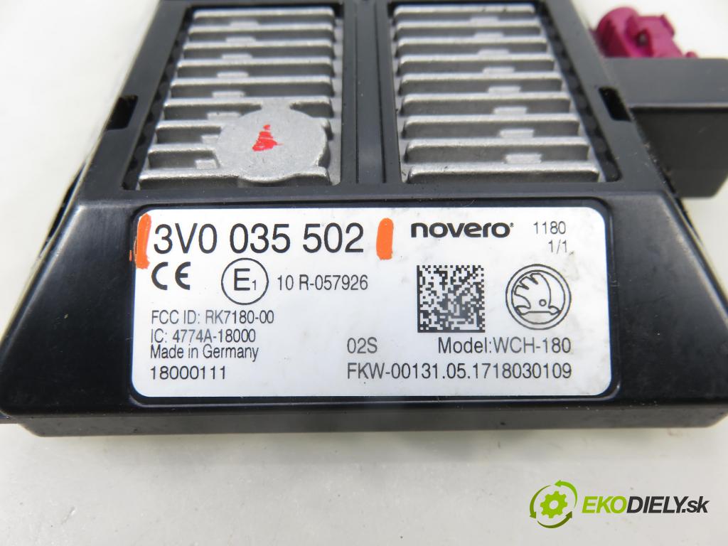 SKODA OCTAVIA III Combi (5E5) KOMBI 2017 135,00 2.0 TDI / TDI RS 4x4 - CUNA 1968,00 riadiaca jednotka / MODUL INNE: 3V0035502