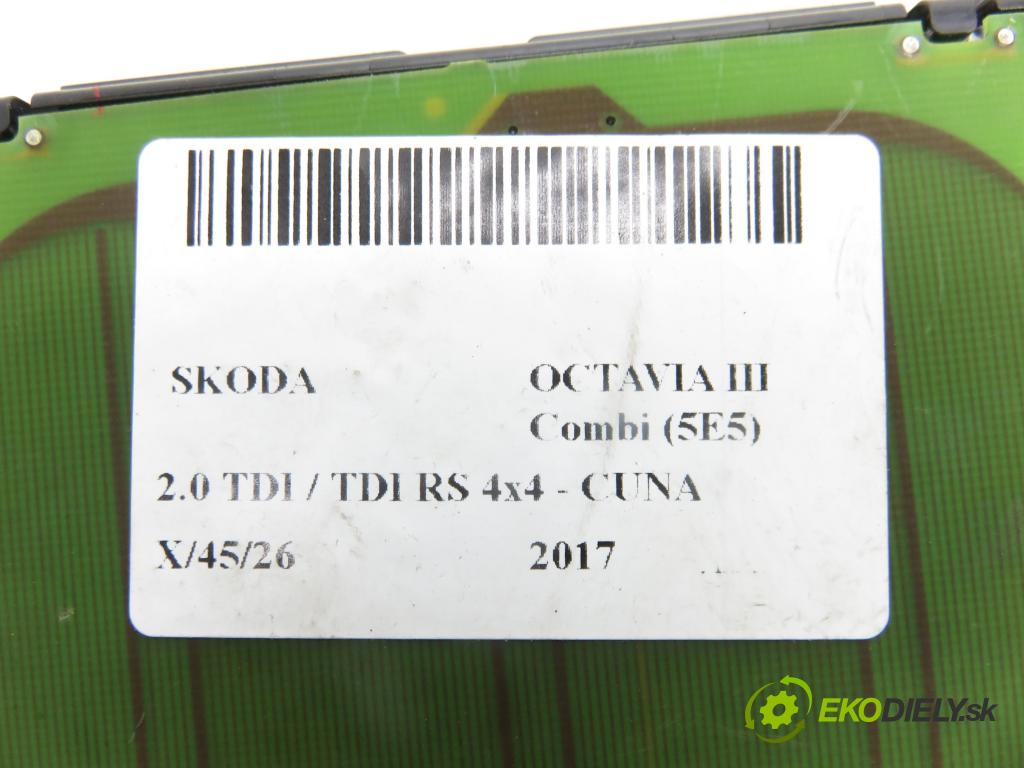 SKODA OCTAVIA III Combi (5E5) KOMBI 2017 135,00 2.0 TDI / TDI RS 4x4 - CUNA 1968,00 riadiaca jednotka / MODUL INNE: 3V0035502