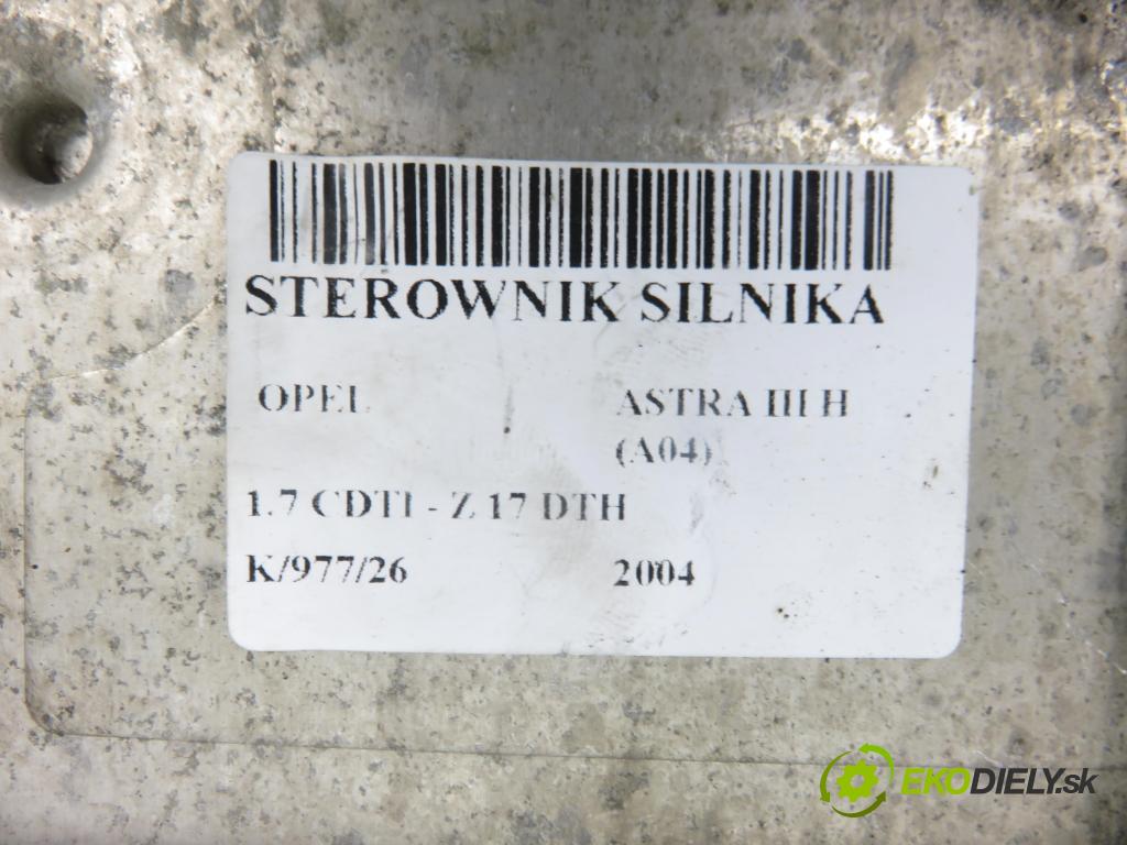 OPEL ASTRA H (A04) HB 2004 74,00 1.7 CDTI - Z 17 DTH 1686,00 řídící jednotka motora 12992628LK ; 0281011380 ; 8973729171