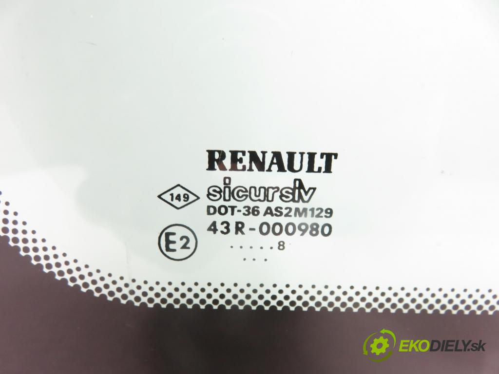 RENAULT KANGOO (KC0/1_) KOMBIVAN 1998 55,00 1.4 75 - E7J 780 1390,00 Okno dverí pravé zadné