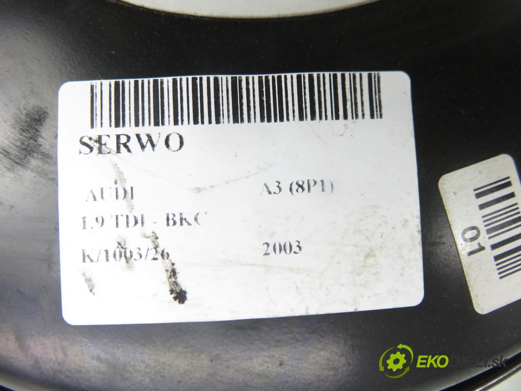 AUDI A3 (8P1) HB 2003 77,00 1.9 TDI PD 105 - BKC 1896,00 Posilovač 1K1614105AJ ; 0204051068 (Servočerpadlo)
