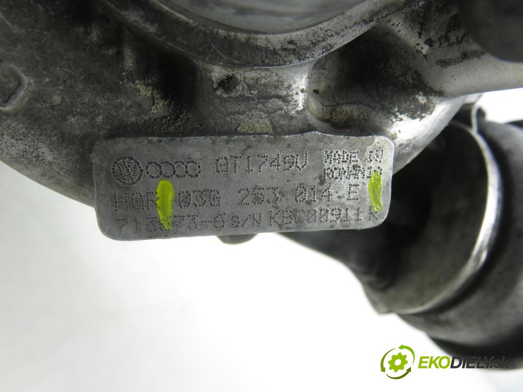 VW SHARAN (7M8, 7M9, 7M6) VAN 2001 85,00 1.9 TDI - AUY 1896,00 RYCHLONABÍJEČKA: 03G253014E (Kompletní turbodmychadlo)