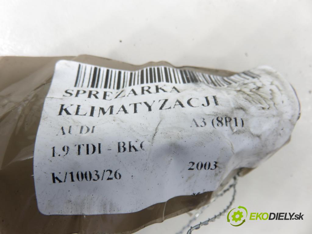 AUDI A3 (8P1) HB 2003 77,00 1.9 TDI PD 105 - BKC 1896,00 KOMPRESOR: klimatizace 1K0820803G (Kompresor klimatizace)