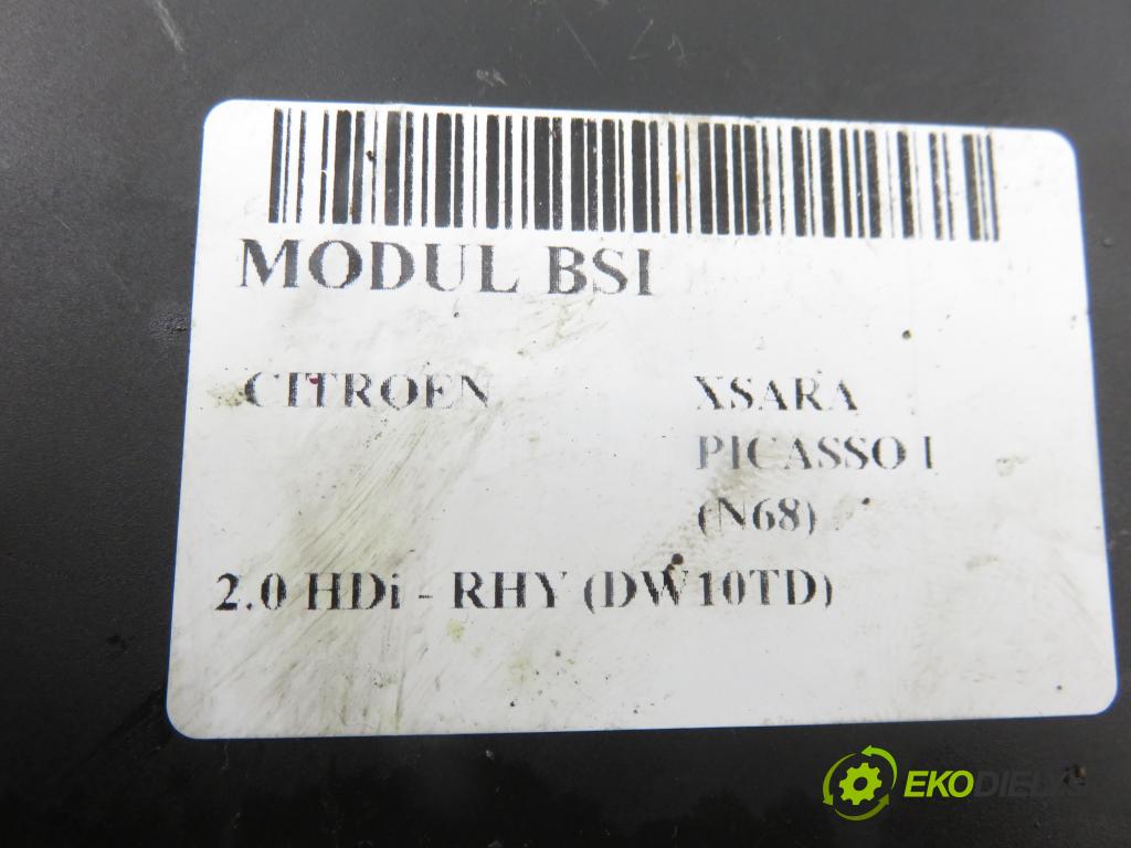 CITROEN XSARA PICASSO (N68) MINIVAN 2001 66,00 2.0 HDi 8V 90 - RHY 1997,00 MODUL BSI 9642409480 ; 73005812