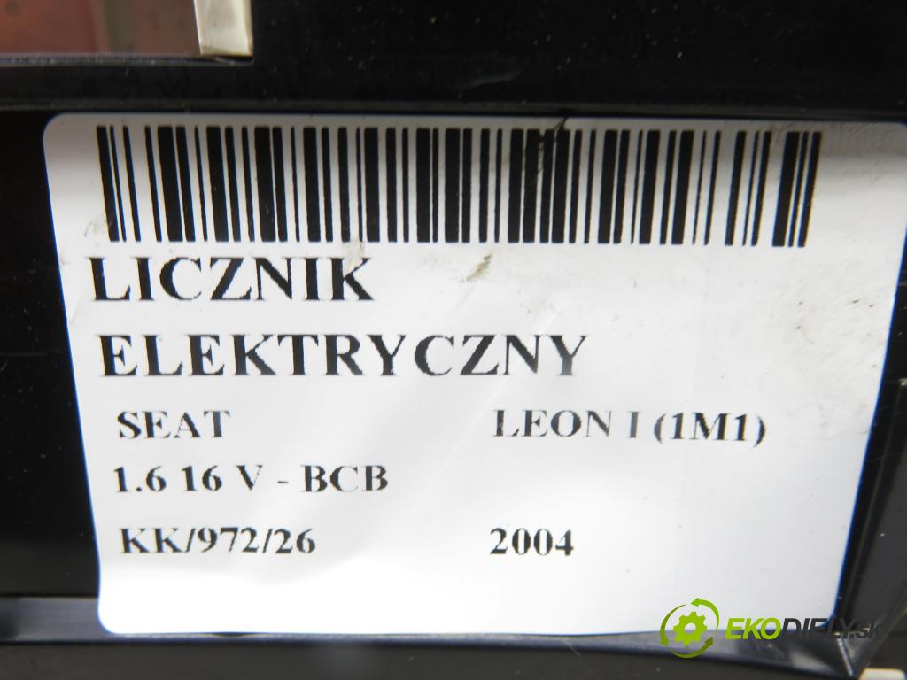 SEAT LEON (1M1) HB 2004 77,00 1.6 16 V - BCB 1598,00 prístrojovka elektrický 1M0920802A