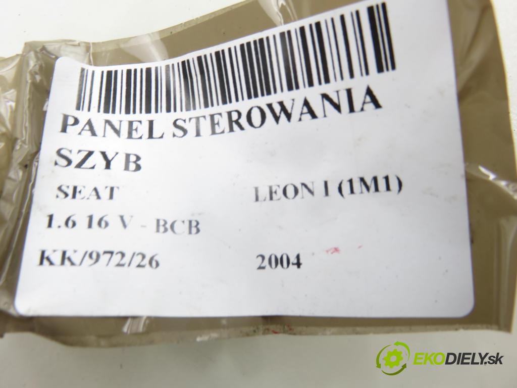 SEAT LEON (1M1) HB 2004 77,00 1.6 16 V - BCB 1598,00 Panel ovládania okien 1J3959857B