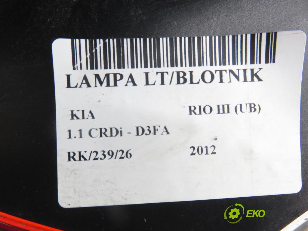 KIA RIO III (UB) HB 2012 55,00 1.1 CRDi - D3FA 1120,00 světlo levé zadní 924011W2L
