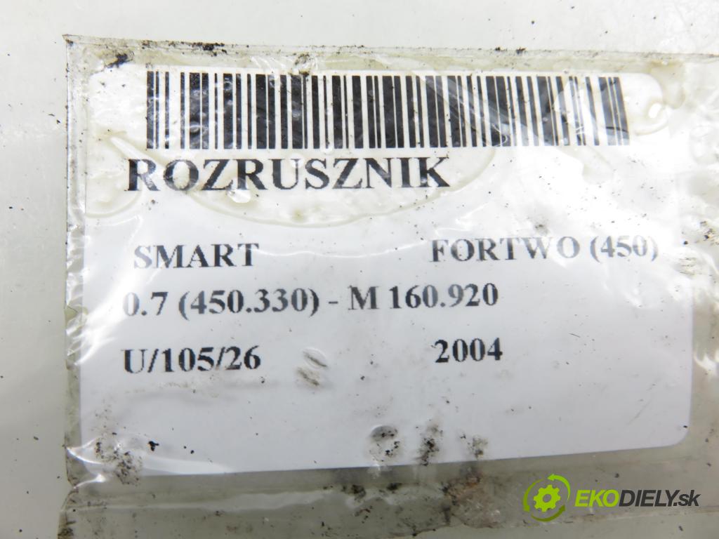 SMART FORTWO Coupe (450) HB 2004 37,00 0.7 (450.330) 50 - M 160.920 698,00 startér 0003188V008 ; 63101007 ; 0061512601 (Startér)