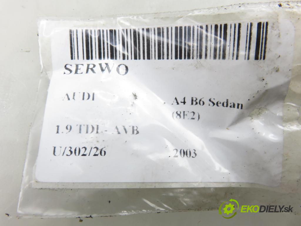 AUDI A4 (8E2, B6) SEDAN 2003 74,00 1.9 TDI PD 101 - AVB 1896,00 posilovač 8E0612105J (Servočerpadlo)