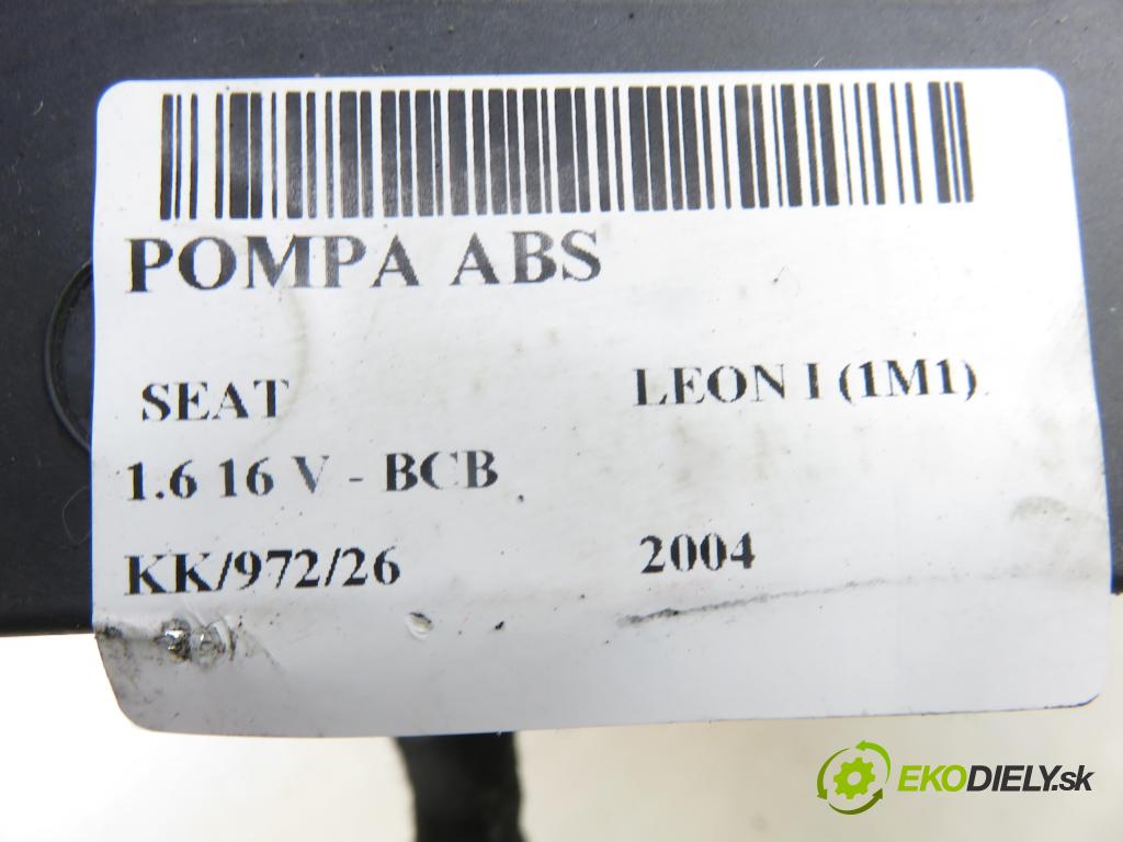 SEAT LEON (1M1) HB 2004 77,00 1.6 16 V - BCB 1598,00 pumpa ABS 10096003343 ; 1C0907379L ; 10020600774 (Pumpa ABS)