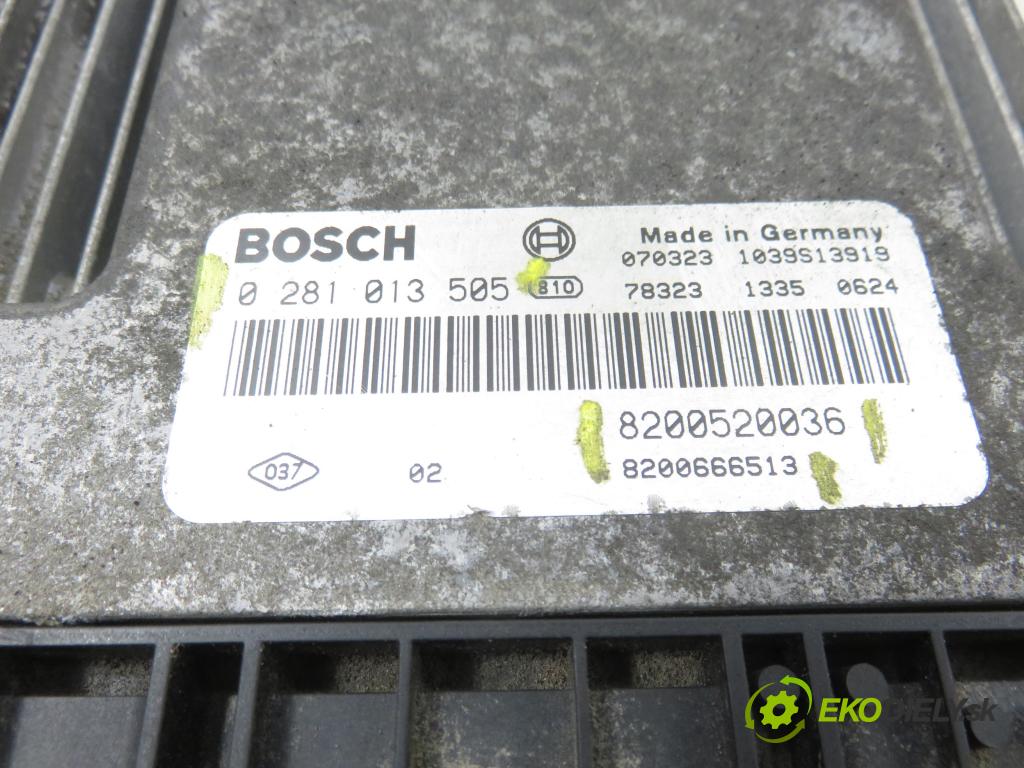 RENAULT LAGUNA II Grandtour (KG0/1_) KOMBI 2007 110,00 2.0 dCi (KG1T) - M9R 740 1995,00 řídící jednotka motora 0281013505 ; 8200520036 ; 8200666513