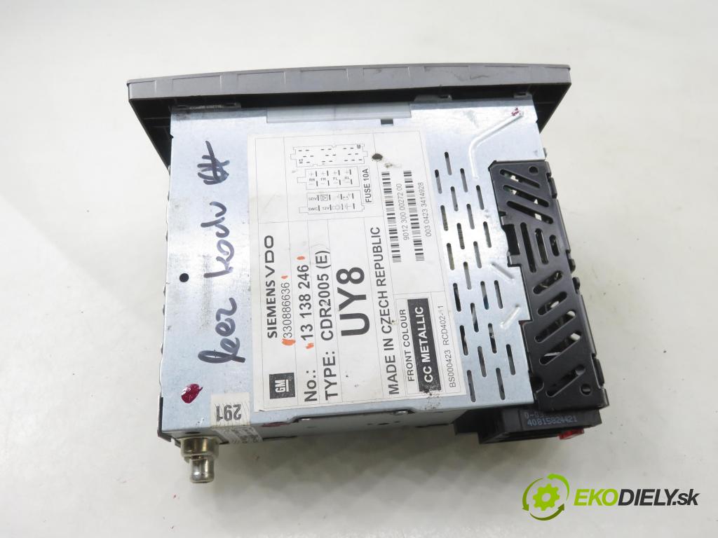 OPEL VECTRA C (Z02) SEDAN 2004 90,00 1.8 16V - Z 18 XE 1796,00 RADIO CD 13138246 ; 330886636