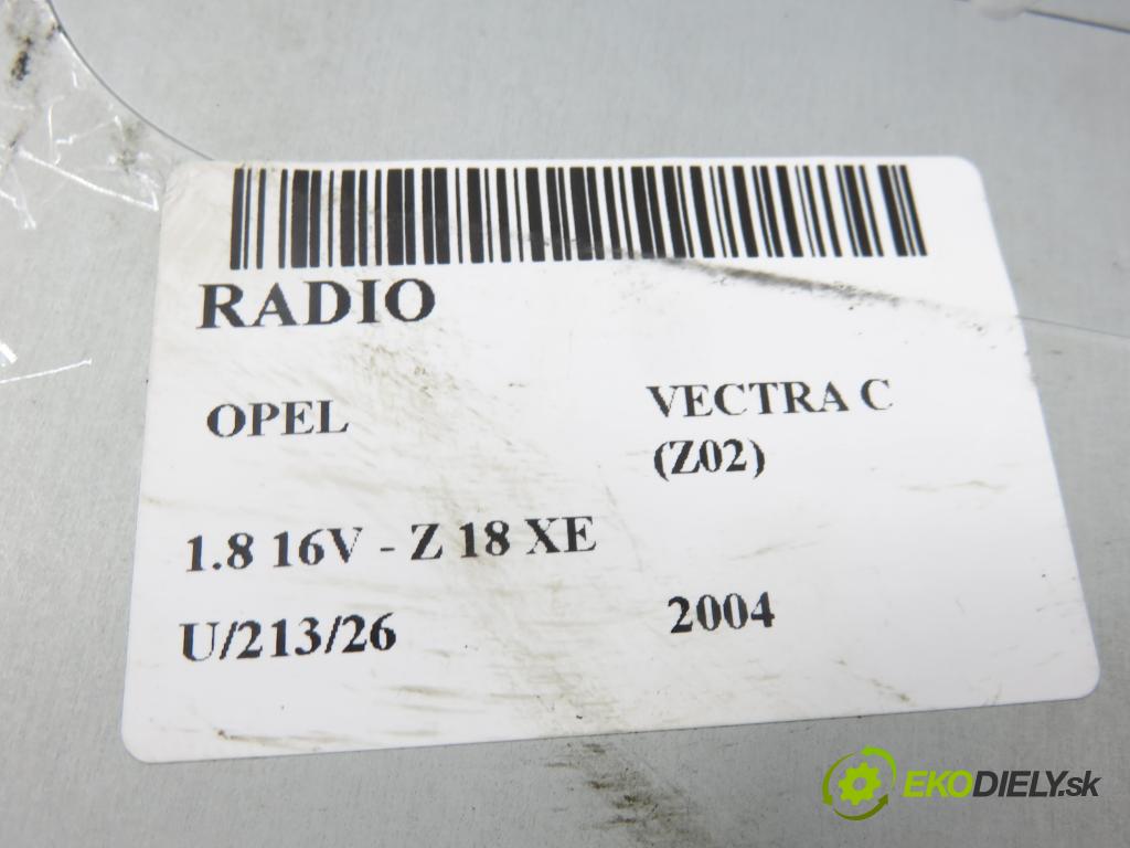 OPEL VECTRA C (Z02) SEDAN 2004 90,00 1.8 16V - Z 18 XE 1796,00 RADIO CD 13138246 ; 330886636