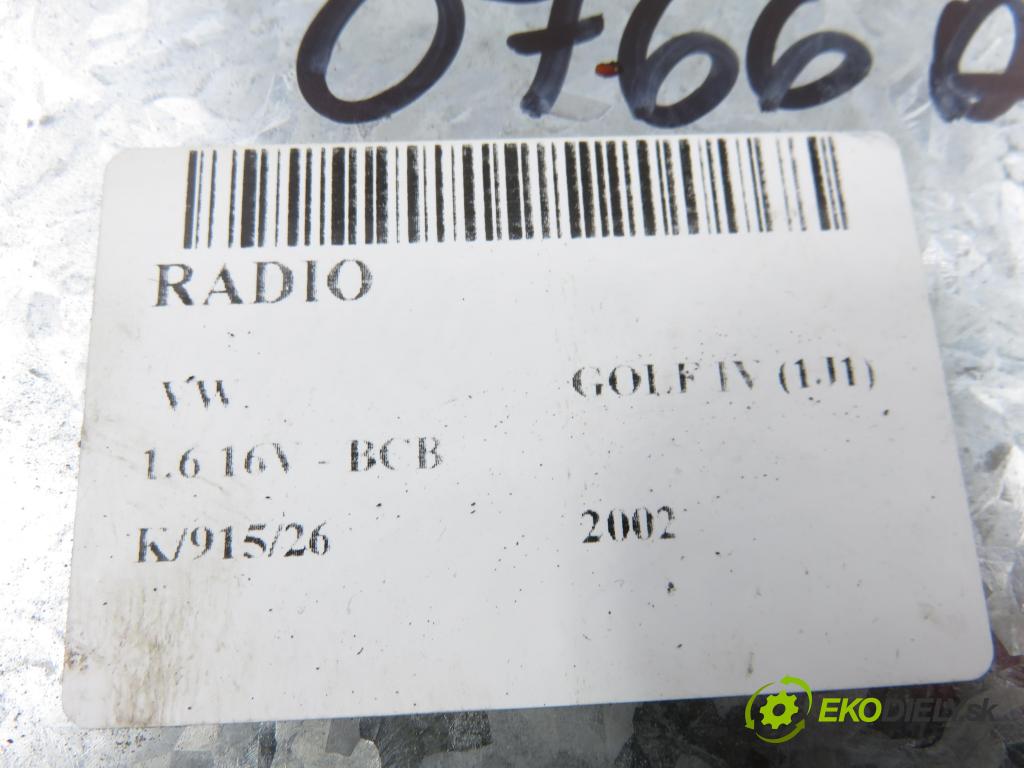 VW GOLF IV (1J1) HB 2002 77,00 1.6 16V - BCB 1598,00 RADIO modul 1J0035152F