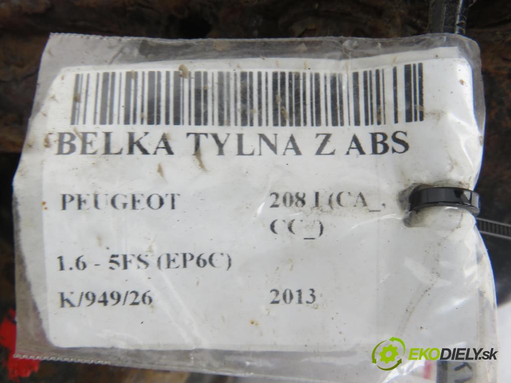 PEUGEOT 208 I (CA_, CC_) HB 2013 88,00 1.6 VTI - 5FS (EP6C) 1598,00 výztuha zadní část ABS