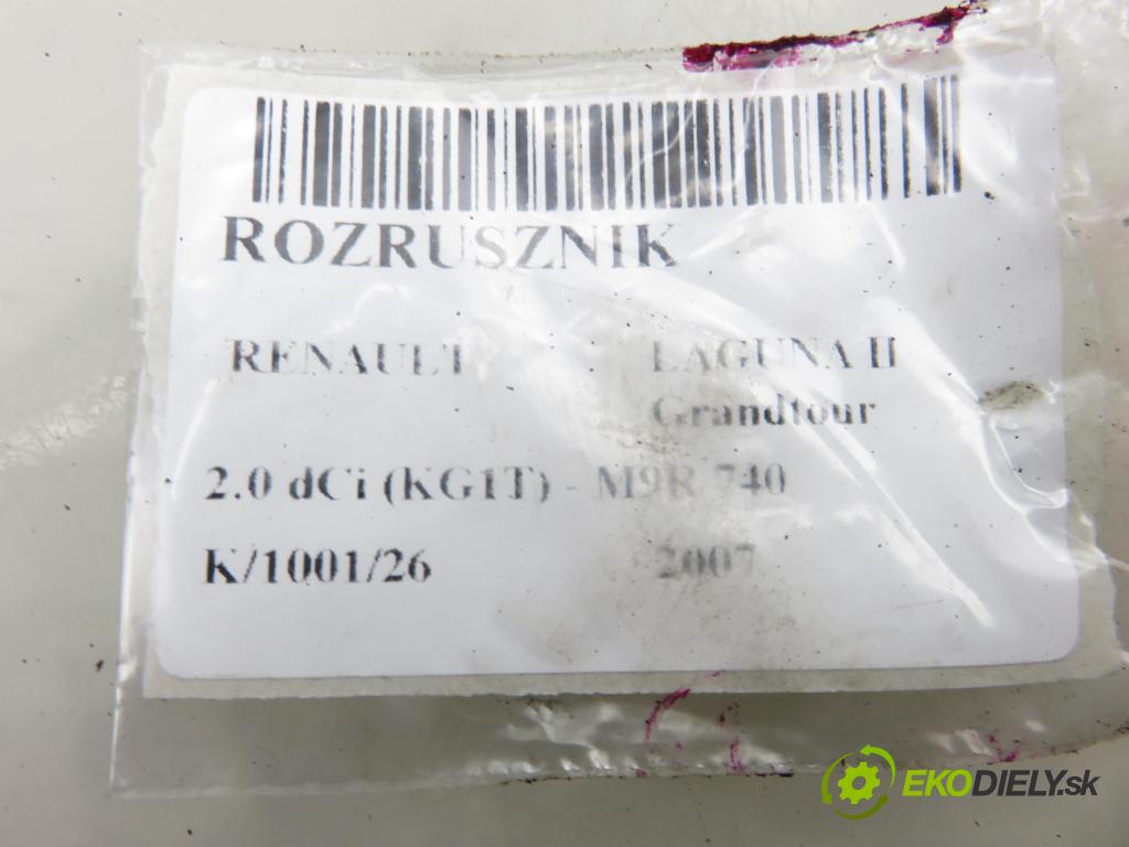 RENAULT LAGUNA II Grandtour (KG0/1_) KOMBI 2007 110,00 2.0 dCi 150 - M9R 740 1995,00 startér 8200628430 ; 8200628430A ; TS22E5 (Startér)