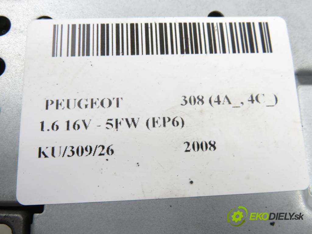 PEUGEOT 308 (4A_, 4C_) HB 2008 88,00 1.6 16V - 5FW (EP6) 1598,00 zesilovač 9660045680 (Zesilovač)