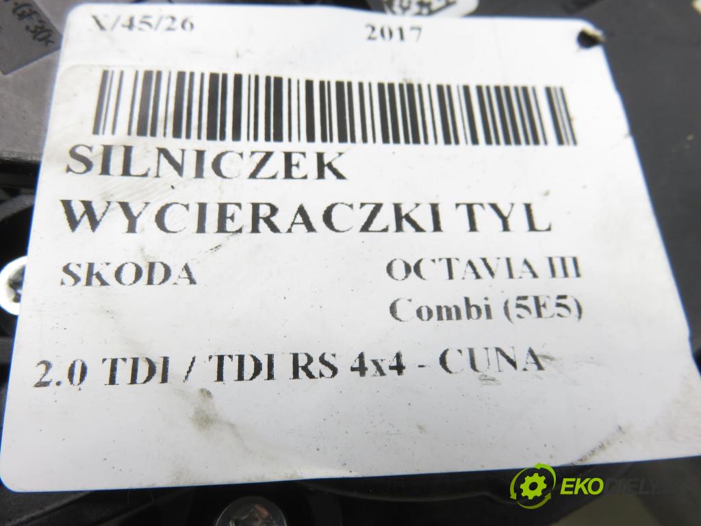 SKODA OCTAVIA III Combi (5E5) KOMBI 2017 135,00 2.0 TDI / TDI RS 4x4 - CUNA 1968,00 motorek stěrače ZADNÍ: 5F4955711A