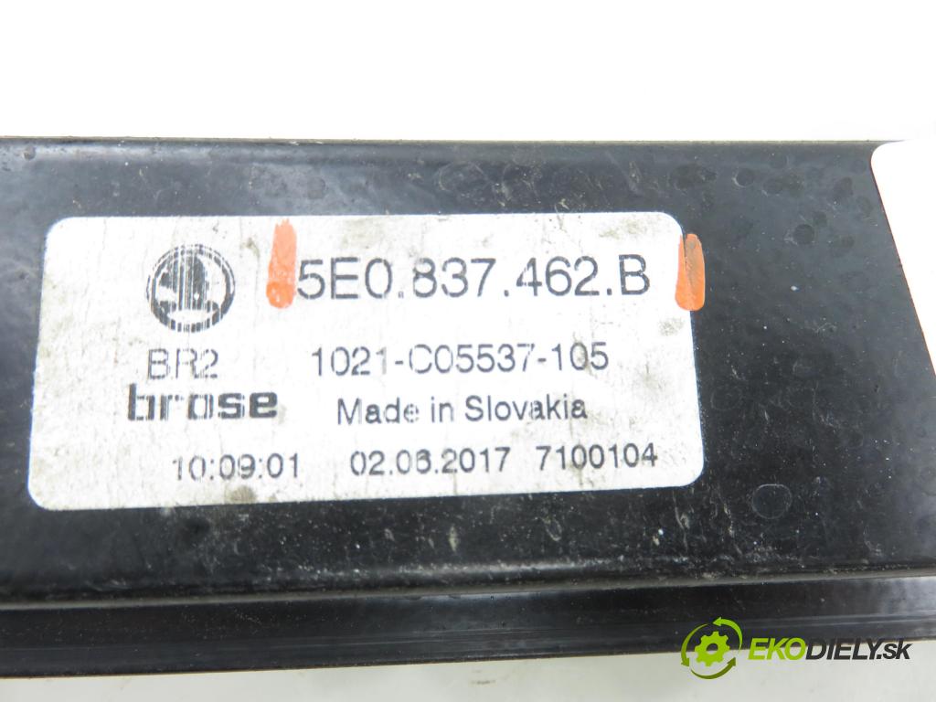 SKODA OCTAVIA III Combi (5E5) KOMBI 2017 135,00 2.0 TDI / TDI RS 4x4 - CUNA 1968,00 mechanismus oken PPE 5E0837462B ; 5Q0959802B