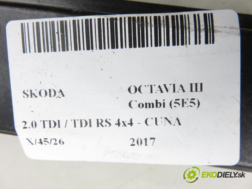 SKODA OCTAVIA III Combi (5E5) KOMBI 2017 135,00 2.0 TDI / TDI RS 4x4 - CUNA 1968,00 mechanismus oken PPE 5E0837462B ; 5Q0959802B
