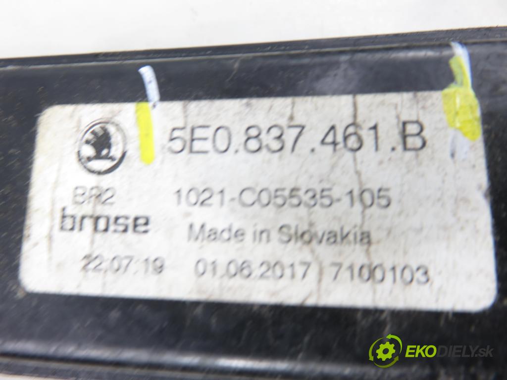 SKODA OCTAVIA III Combi (5E5) KOMBI 2017 135,00 2.0 TDI / TDI RS 4x4 - CUNA 1968,00 mechanismus oken 5E0837461B ; 0130822717