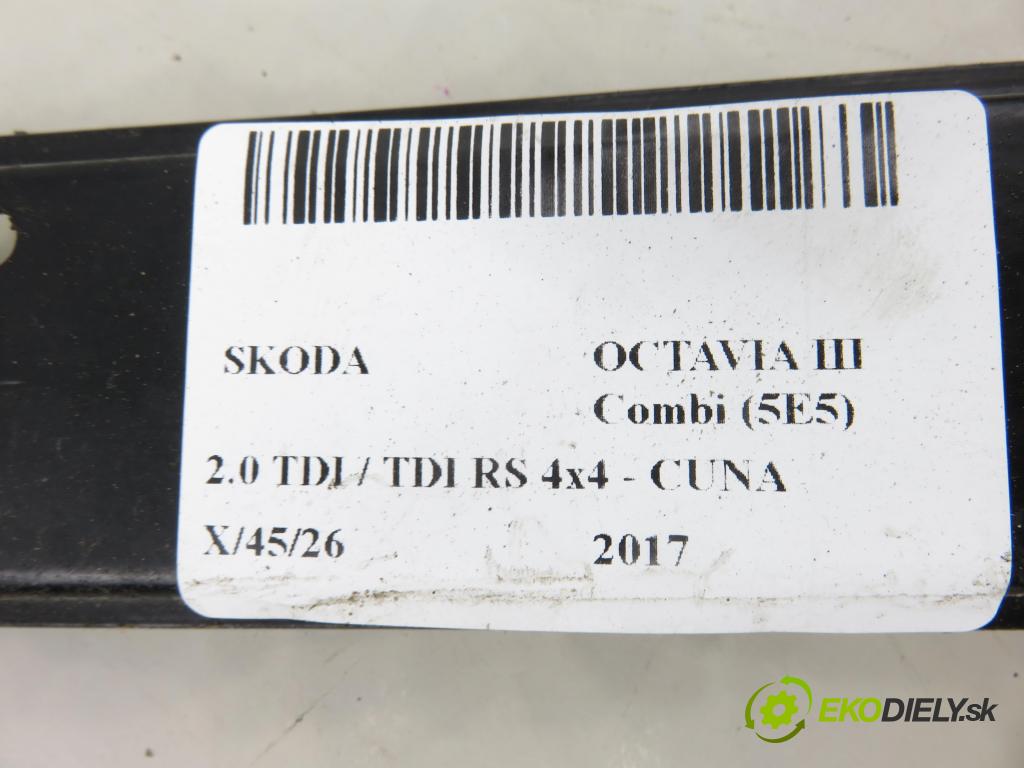 SKODA OCTAVIA III Combi (5E5) KOMBI 2017 135,00 2.0 TDI / TDI RS 4x4 - CUNA 1968,00 mechanismus oken 5E0837461B ; 0130822717