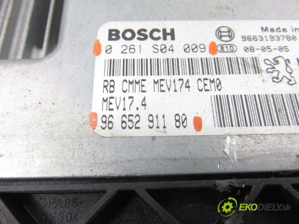 PEUGEOT 308 (4A_, 4C_) HB 2008 88,00 1.6 16V - 5FW (EP6) 1598,00 Riadiaca jednotka Motor 0261S04009 ; 9665291180
