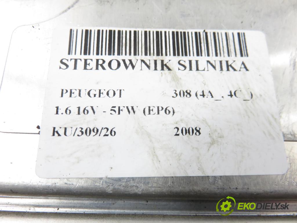 PEUGEOT 308 (4A_, 4C_) HB 2008 88,00 1.6 16V - 5FW (EP6) 1598,00 Riadiaca jednotka Motor 0261S04009 ; 9665291180