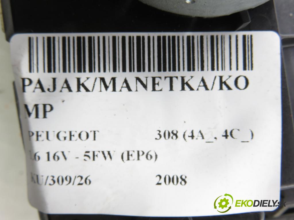 PEUGEOT 308 (4A_, 4C_) HB 2008 88,00 1.6 16V - 5FW (EP6) 1598,00 páčka/prepínač 96660150XT