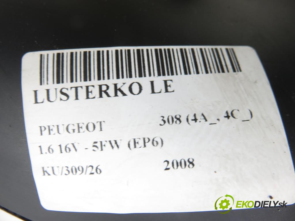 PEUGEOT 308 (4A_, 4C_) HB 2008 88,00 1.6 VTi 120 - 5FW (EP6) 1598,00 Spätné zrkadlo LE
