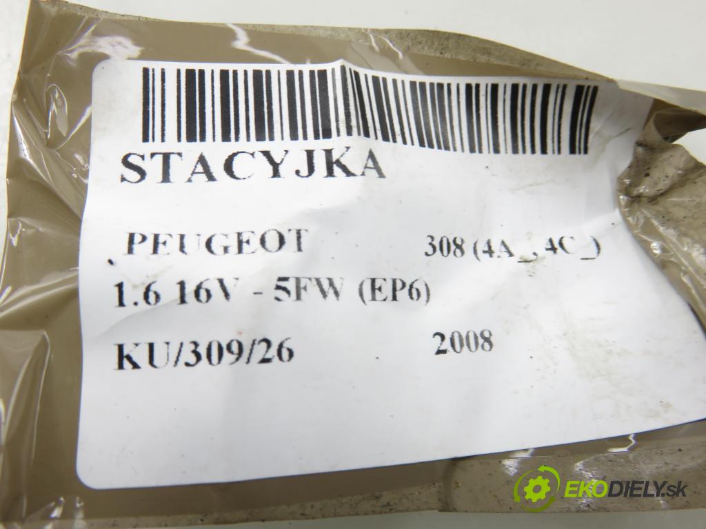 PEUGEOT 308 (4A_, 4C_) HB 2008 88,00 1.6 VTi 120 - 5FW (EP6) 1598,00 spínačka 36410600 ; 9663123280 (Spínací skříňka)