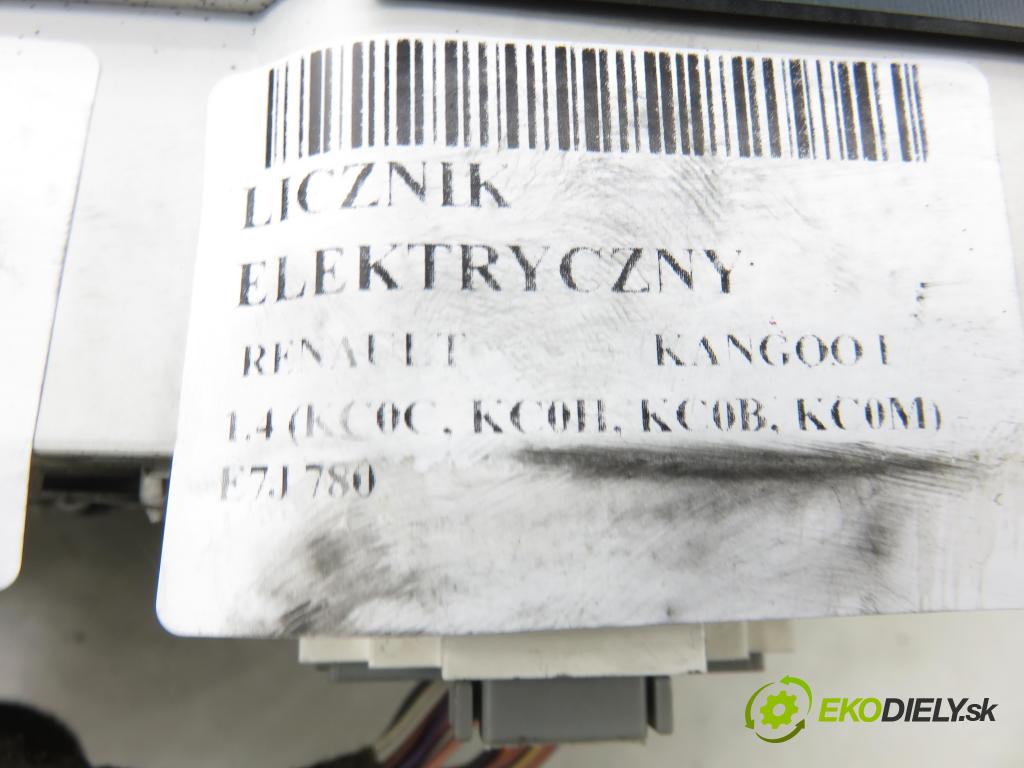 RENAULT KANGOO (KC0/1_) KOMBIVAN 1998 55,00 1.4 75 - E7J 780 1390,00 Prístrojovka elektrický 7700313173