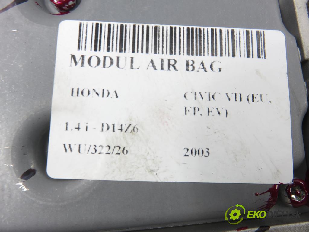 HONDA CIVIC VII Hatchback (EU, EP, EV) HB 2003 55,00 1.4 i - D14Z6 1396,00 MODUL air BAG 77960S6AG940M2 ; 5WK43197