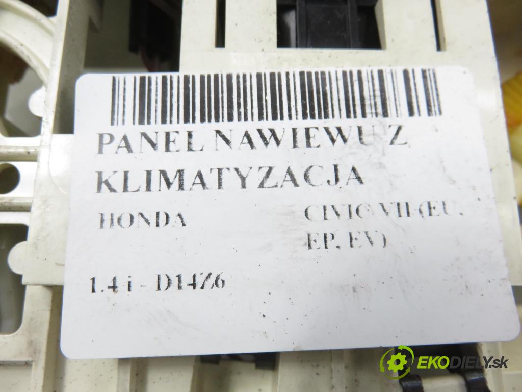 HONDA CIVIC VII Hatchback (EU, EP, EV) HB 2003 55,00 1.4 i - D14Z6 1396,00 Panel kúrenia KLIMATIZACE: 79500S6DG021M1