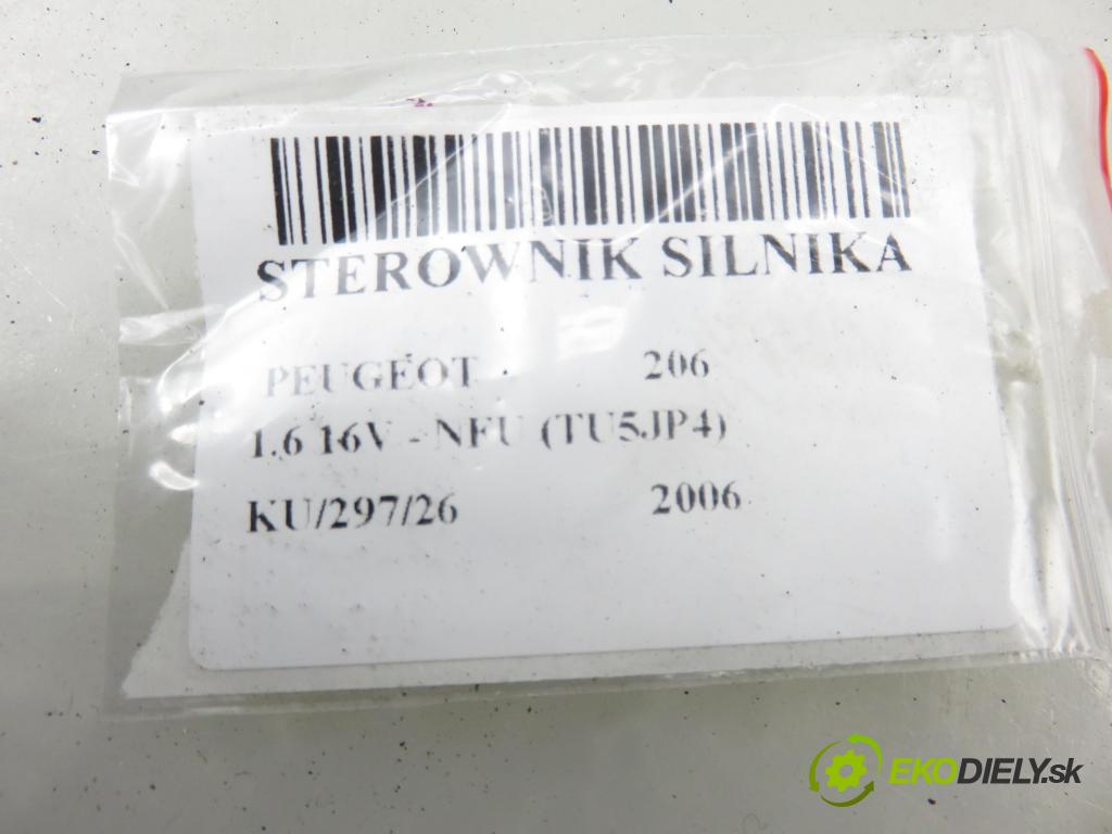 PEUGEOT 206 liftback (2A/C) HB 2006 80,00 1.6 16V - NFU (TU5JP4) 1587,00 řídící jednotka motora 9662560580 ; 0261208901 ; 9652552380