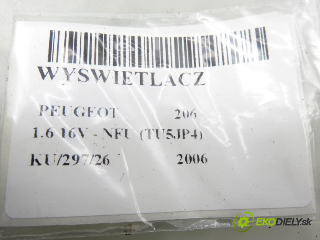 PEUGEOT 206 liftback (2A/C) HB 2006 80,00 1.6 16V - NFU (TU5JP4) 1587,00 ZOBRAZIT: 96613334XT