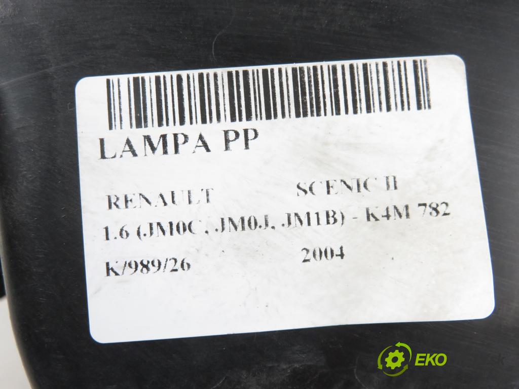 RENAULT SCENIC II (JM0/1_) MINIVAN 2004 83,00 1.6 (JM0C, JM0J, JM1B) - K4M 782 1598,00 Svetlo PP 