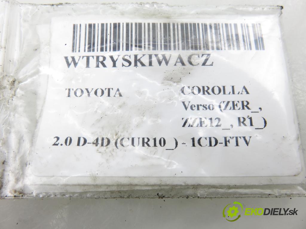 TOYOTA COROLLA Verso (ZER_, ZZE12_, R1_) MINIVAN 2005 85,00 2.0 D-4D (CUR10_) - 1CD-FTV 1995,00 vstřikovač 236700G010 (Vstřikovač paliva)