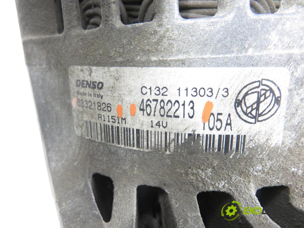 FIAT STILO Multi Wagon (192_) KOMBI 2003 85,00 1.9 JTD - 192 A1.000 1910,00 Alternátor 46782213 ; 63321826 (Alternátor)