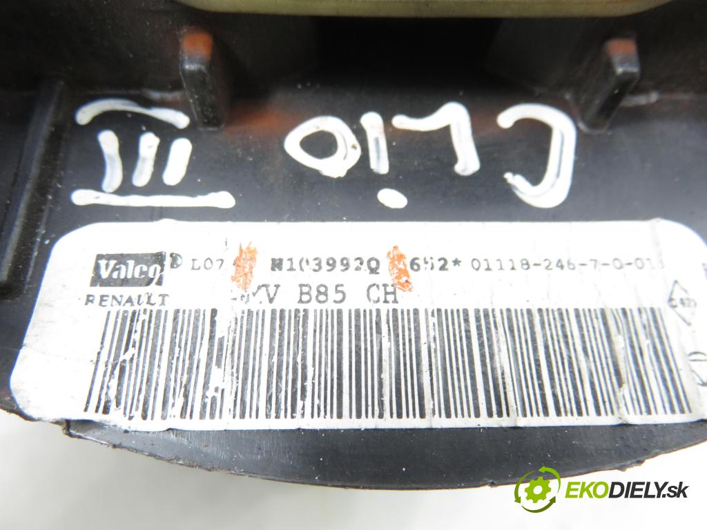 RENAULT CLIO III (BR0/1, CR0/1) HB 2010 63,00 1.5 dCi (BR17, CR17) - K9K 766 1461,00 Ventilátor vetráku N103992Q