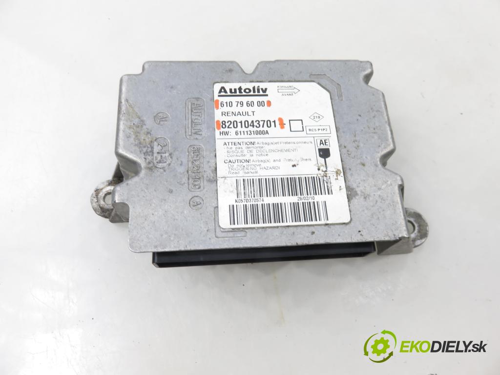 RENAULT CLIO III (BR0/1, CR0/1) HB 2010 63,00 1.5 dCi (BR17, CR17) - K9K 766 1461,00 MODUL air BAG 610796000 ; 8201043701