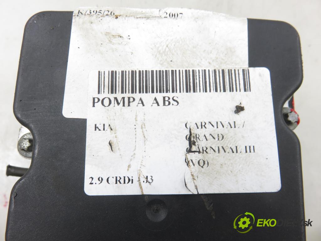 KIA CARNIVAL / GRAND CARNIVAL III (VQ) MINIVAN 2007 136,00 2.9 CRDi CR - J3 2902,00 pumpa ABS 0265950614 ; 0265235218 ; 589204D300 (Pumpa ABS)