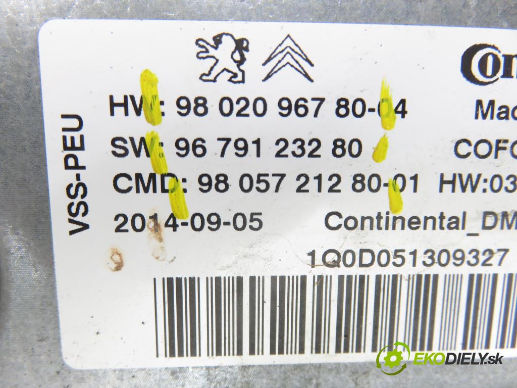 CITROEN C4 Grand Picasso II MINIVAN 2014 0,00 1.6 HDi / BlueHDi 115 - 9HC (DV6C) 1560,00 SYSTÉM Start brzdových světel 9801739380 ; 9805721280 ; 9679123280