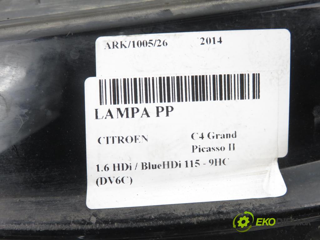 CITROEN C4 Grand Picasso II MINIVAN 2014 0,00 1.6 HDi / BlueHDi 115 - 9HC (DV6C) 1560,00 světlo PP 9802041480