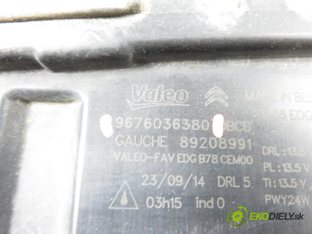 CITROEN C4 Grand Picasso II MINIVAN 2014 0,00 1.6 HDi / BlueHDi 115 - 9HC (DV6C) 1560,00 hmlové svetlo, hmlovka L 9676036380