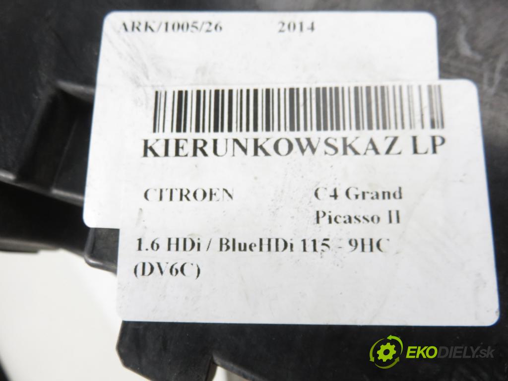 CITROEN C4 Grand Picasso II MINIVAN 2014 0,00 1.6 HDi / BlueHDi 115 - 9HC (DV6C) 1560,00 hmlové svetlo, hmlovka L 9676036380