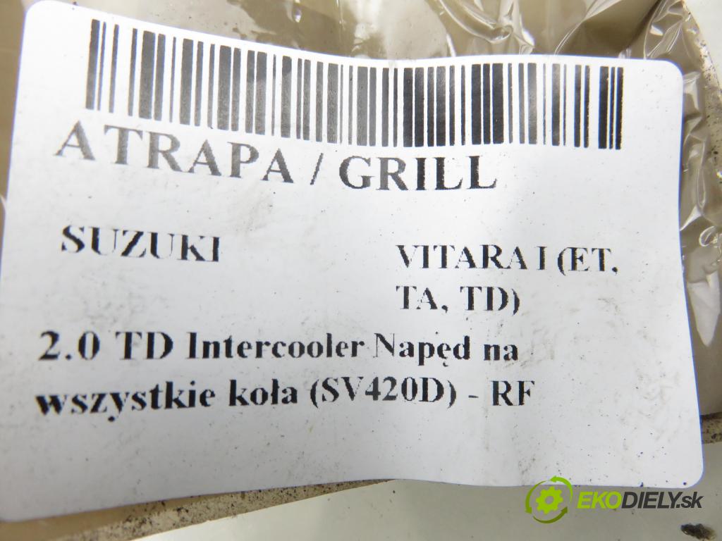 SUZUKI VITARA (ET, TA, TD) TERENOWY 1996 64,00 2.0 TD Intercooler Napęd na wszystkie koła (SV420D 1998,00 mřížka / maska