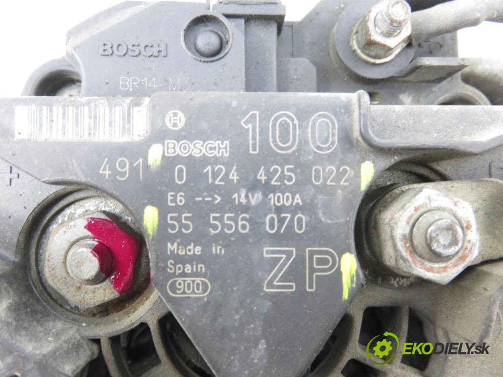 OPEL MERIVA A nadwozie wielkoprzestrzenne (MPV) (X03) HB 2004 74,00 1.6 16V - Z 16 XE 1598,00 Alternátor 55556070 ; 55556070ZP ; 0124425022 (Alternátor)