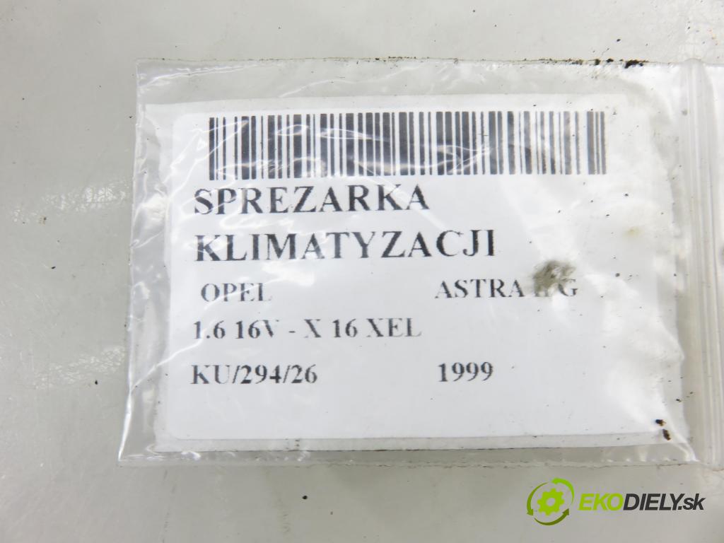 OPEL ASTRA G liftback (T98) HB 1999 74,00 1.6 16V - X 16 XEL 1598,00 KOMPRESOR: klimatizácie 09174396 (Kompresor klimatizácie)
