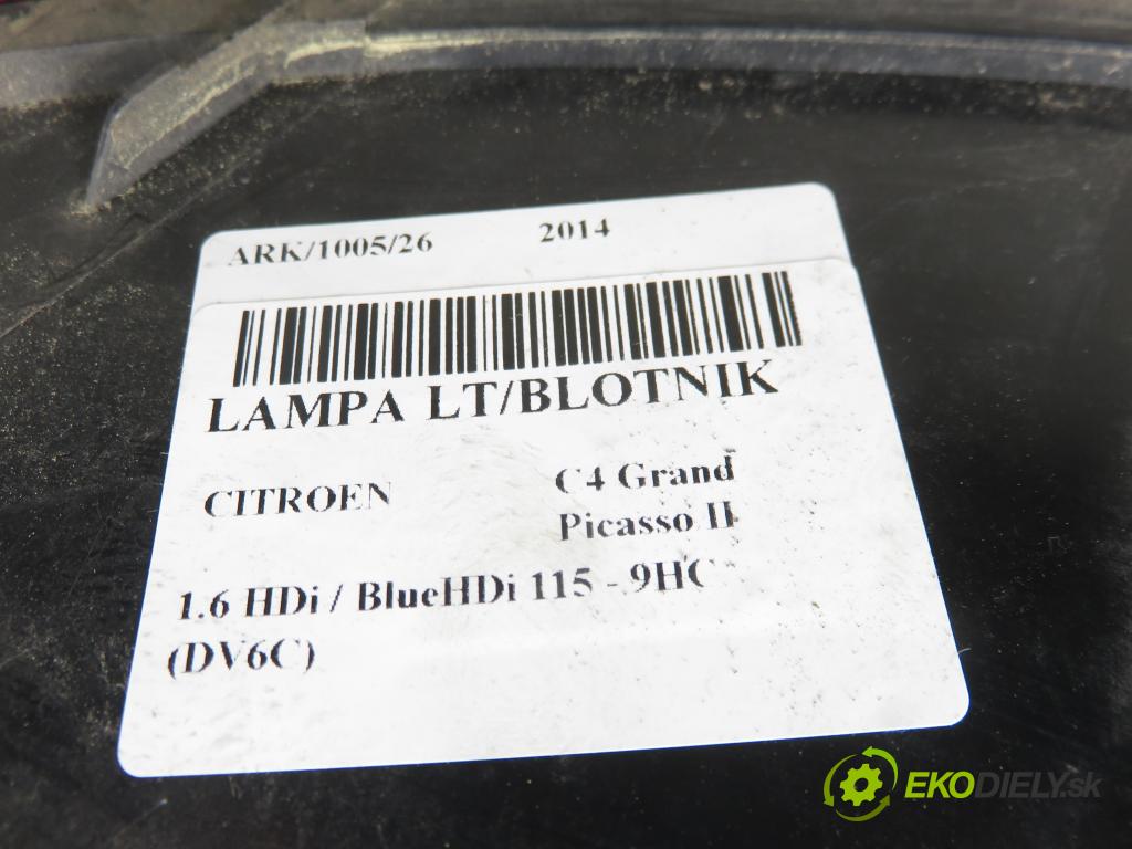 CITROEN C4 Grand Picasso II MINIVAN 2014 0,00 1.6 HDi / BlueHDi 115 - 9HC (DV6C) 1560,00 Svetlo ľavé zadné 9676853980
